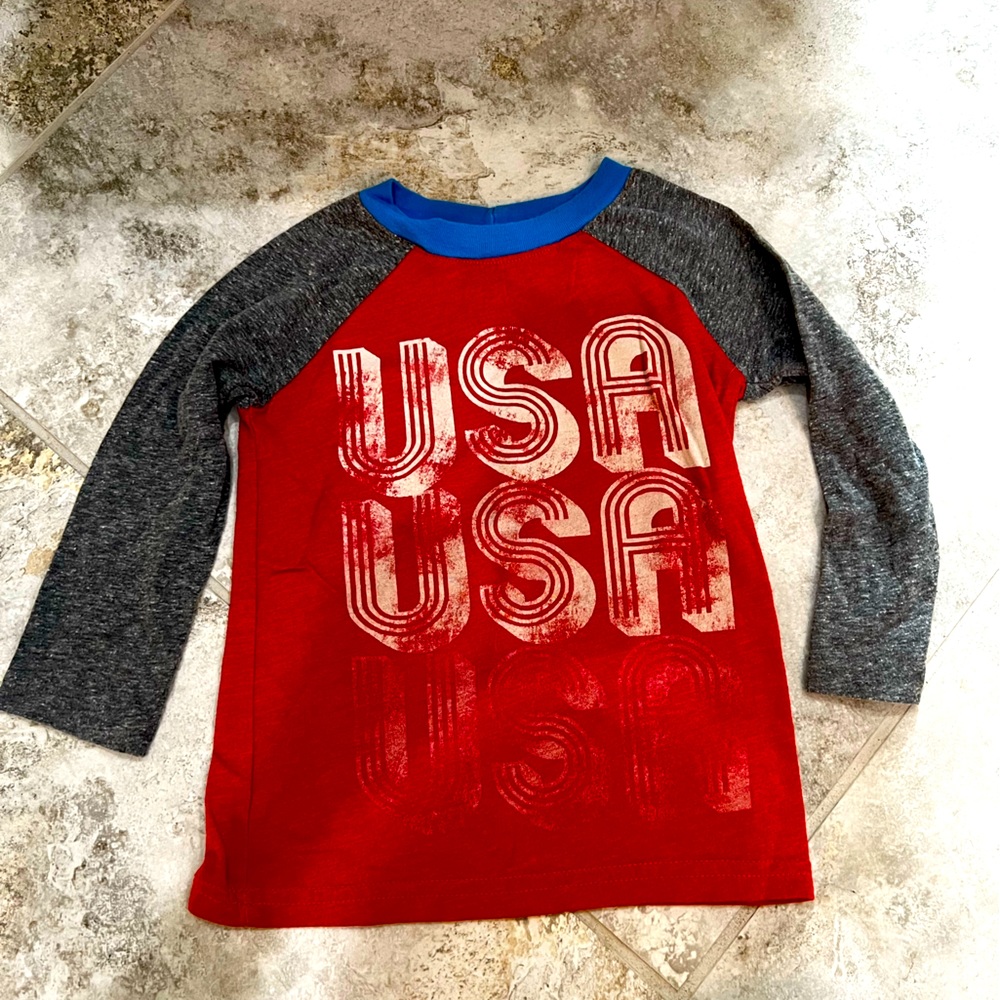 Charlie Rocket 3t long sleeve cotton t shirt